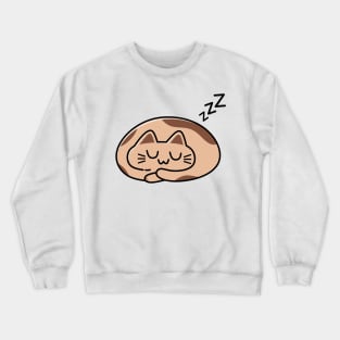 Cute Cat Cartoon Sleeping Crewneck Sweatshirt